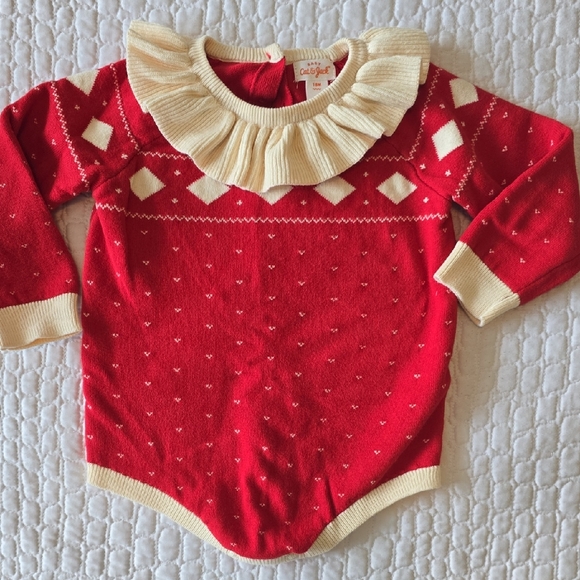 Cat & Jack Sweater Romper - Picture 1 of 4